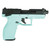 Taurus 2TX22 TORO Handgun .22 LR 16(1)&22(1)rd Magazines 4.6" Threaded Barrel Black Slide/Cyan Frame