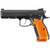 CZ Shadow 2 Optic Ready Pistol 9mm 4.89 in. Black/Orange Grips 19+1 rd.