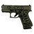 Glock 43x MOS Custom "Trump 2024 Crushed Silver Distressed" Subcompact Handgun 9mm Luger 10rd Magazines (2) 3.41" Barrel Black 5.5lb Trigger Front Rail Austria