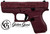 GLOCK 42 380ACP 3.25 GLITTER GUN BLACK CHERRY