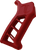 TIMBER CREEK OUTDOOR INC EARPGR Enforcer AR Pistol Grip Red Anodized with Clear Cerakote Aluminum