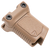 Strike Industries ARCMAGRAILSFDE Angled Vertical Grip Short Flat Dark Earth Polymer with Cable Management Storage for Picatinny Rail