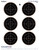 Champion VisiShot Targets 3" Bull's Eye Targets - 8.5" X 11" 10/Pack