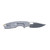 CRKT Pilar IV Folding Knife 3-1/10" Clip Point Blade Black and Silver