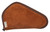 Suede Handgun Case Brown Lockable 13"