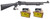 Uzkon ZK-18 Semi-Auto Shotgun - Black | 12ga | 19.5" Barrel | Synthetic Furniture Bundled w/ TWO CASES of Black Aces Tactical 12ga Buckshot 2.75 inch Shotgun Shells - 9 pellets | 00 Buck | 1425 fps | Zinc coated steel casing