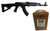 Zastava ZPAPM70 AK-47 Rifle BULGED TRUNNION 1.5MM RECEIVER - Black | 7.62x39 | 16.3" Chrome Lined Barrel | Hogue Handguard Bundled w/ One Wolf Steel Case 7.62x39mm Rifle Ammo - 122 Grain | FMJ | 1000rd Case