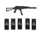 Kalashnikov USA KR-9 AK Rifle - Black | 9mm | 16.25" Barrel w/ Faux Supressor Barrel Shroud | Triangle Folding Stock & 5 12oz Bags of Liberal Tears Coffee (2 Ground & 3 Whole Bean)