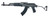 Pioneer Arms Sporter Elite AK-47 Rifle - Black | 7.62x39 | 16" Barrel | 30rd | Polymer Furniture | Side Folding Stock | w/ Built-in Optic Rail
