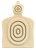 Birchwood Casey 3DTGTBTT Torso Target  31.25" H x 21.25" W x 1" D 3D Bullseye Tan 3 Per Pack