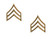 Rothco Corporal Polished Insignia