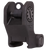Troy Ind SSIGFRSROBT00 Rear Fixed BattleSight Round  Black Hardcoat Anodized for AR-15/AR-10