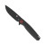 COBRATEC RATH G10 FOLDER BLK 3.5" D2 BLK BLADE, G10 GRIP