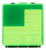 MTM Case-Gard P100916T Case-Gard P-100 Multi-Caliber Handgun Clear Green Polypropylene 100rd