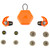 AXIL X30I EARPLUG BLAZE ORANGE
