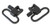 Deluxe Locking Swivel Set 1"  Black Deluxe Locking Swivel Set 1"  Black