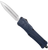 CobraTec Knives LNYCTK1DAGNS CTK-1  Large 3.75" OTF Dagger Plain D2 Steel Blade/NYPD Blue Aluminum Handle Features Glass Breaker Includes Pocket Clip