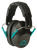 Walker's GWPFPM1BKTL Pro Low Profile Passive Muff 22 dB Over the Head Black/Teal Accent Polymer
