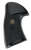 Pachmayr 03267 Presentation Grip Checkered Black Rubber for S&W K/L Frame with Square Butt
