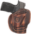 1791 Gunleather 3WH2VTGA 3-Way  IWB/OWB Size 02 Vintage Leather Belt Loop Fits Ruger LCP Fits S&W Bodyguard Fits Glock 42 Ambidextrous Hand