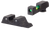 Trijicon 601104 DI Night Sight Set  Green/Tritium/Fiber Optic Front Sight-Green Tritium Black Outline Rear Sight Glock 20/21 Large Frame