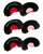 Woodhaven WH301 Red Ninja Power V  Diaphragm Call Triple Reed Attracts Turkeys Black 3 Per Pkg