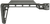 Midwest Industries MIMINSF Minimalistic Side Folding Stock Black 6061 Aluminum Folding