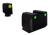 Rival Arms RA3A231G Night Sights for Glock MOS  Green Tritium Orange Outline Front Sight-Green Tritium Black Outline Rear Sight Glock 17/19