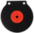 Birchwood Casey 47604 World of Targets Double Hole 8" Pistol/Rifle Black/Orange AR500 Steel Circle w/Crosshair & Diamond 0.38" Thick Hanging