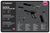 TekMat TEKR17GLOCKG3PNK Glock Gen 3 Cleaning Mat Pink Rubber 11"x17" Glock Gen 3 Parts Diagram