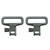 Grovtec Mil-Force Swivel Set 1.25" Black 2/ct