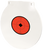 Birchwood Casey RND6 Round Steel Target Plate 6" Centerfire Rifle/Handgun Target Black/Red/White NM500 Steel Hanging