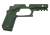 Recover Tactical CC3C-03 Grip & Rail System  Green Polymer Picatinny for Compact 1911