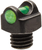 TruGlo TGTG954DG StarBrite Deluxe Bead  Black | Green Fiber Optic Front Sight 2.6mm Threads