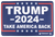 TekMat TEKR17TRUMP2024 Trump 2024 Take Back America Red/White/Blue Rubber 11" x 17"