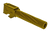 Rival Arms RA20G201E Precision V1 Drop-In Barrel 9mm Luger 4.02" Gold PVD Finish 416R Stainless Steel Material for Glock 19 Gen3-4