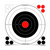 Stick-A-Bull 12 Inch Adhesive Bull's-Eye, 5 Targets - 60 Pasters