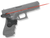 Crimson Trace 0124301 Lasergrips  Compatible w/Glock Gen3 17/17L/19/22/23/31/32/34/35/37/38,Red Laser Black Polymer