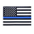 Rothco Transparent Thin Blue Line Flag Decal