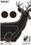 Champion VisiColor High-Visibility Paper Targets Deer 13" X 18" 10/Pack