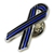 Heart Pin - Thin Blue Line, Individual