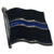 Heart Pin - Thin Blue Line, Individual