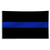 Thin Blue Line Flag with Grommets, 3 x 5 Ft