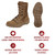 Rothco Waterproof V-Max Lightweight Tactical Boots - AR 670-1 Coyote Brown - 8.5 Inch