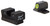Trijicon HD Springfield XD-S HD Night Sight Set - Yellow Front Outline