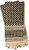 KHAKI/BLACKRED ROCK SHEMAGH HEAD WRAP 