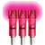 Lumenok Crossbow Nocks Pink Flat Excalibur 3 pk.