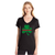 Women's V-Neck - Shamrock, Thin Red Line