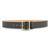 1-3/4"" Plain Leather Garrison Belt with Gold Buckle