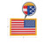 Rothco Iron On / Sew On Embroidered US Flag Patch 